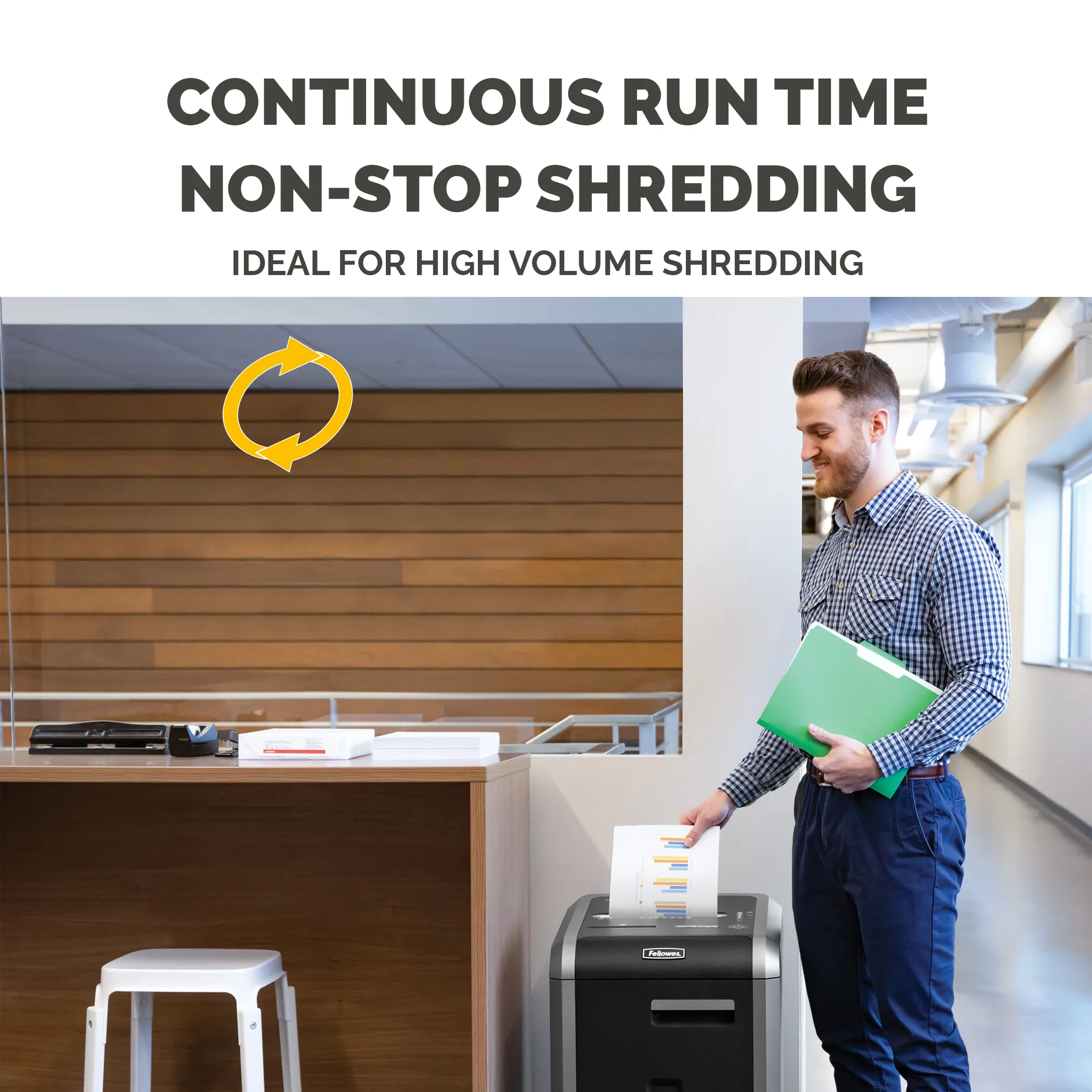 FELLOWES 325CI CROSS CUT SHREDDER 230V - EU