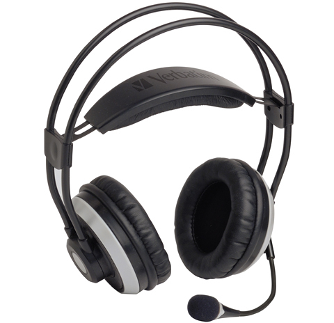 Verbatim suljettu headset, 5.1, 8/16/32 Ohm, USB, 2m musta/hopea