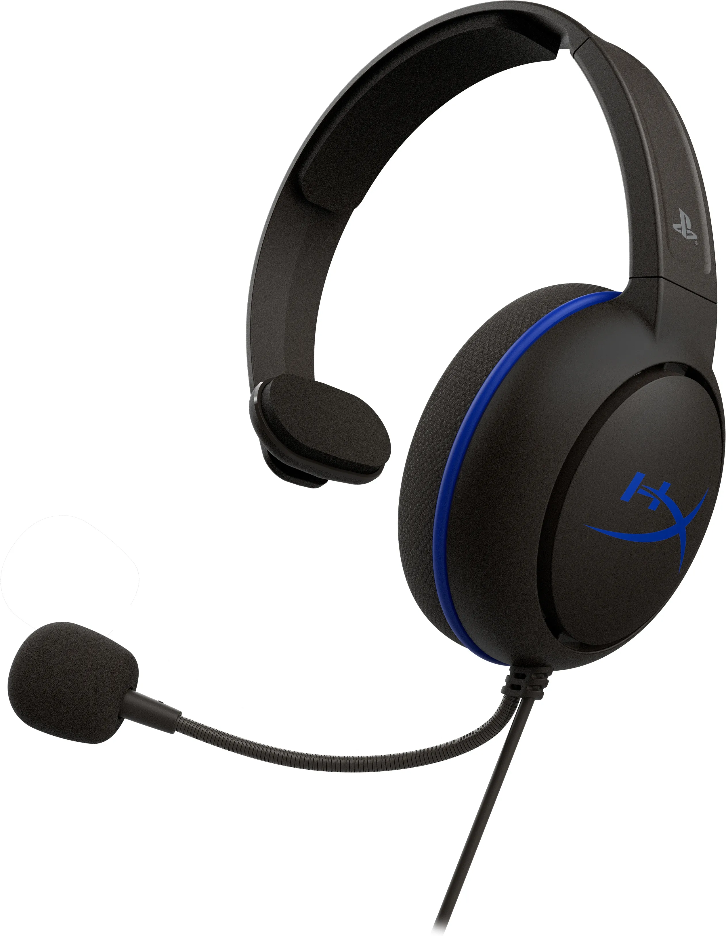 HyperX Cloud Chat langallinen pelikuulokemikrofoni PlayStation 4 ja 5 -konsoleille, sininen