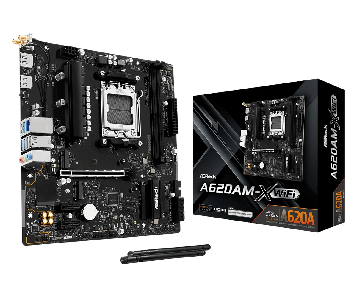 ASRock A620AM-X WiFi AM5 mATX Motherboard