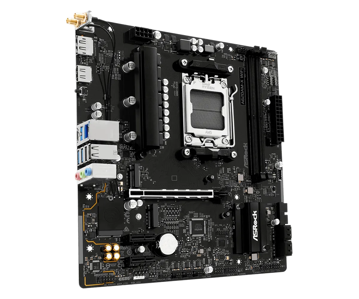 ASRock A620AM-X WiFi AM5 mATX Motherboard