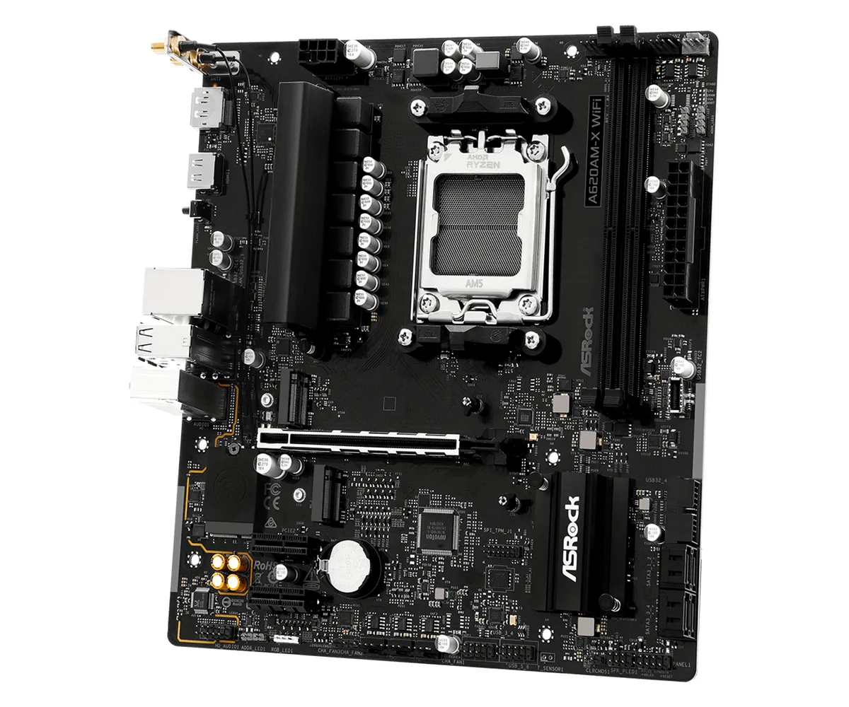 ASRock A620AM-X WiFi AM5 mATX Motherboard