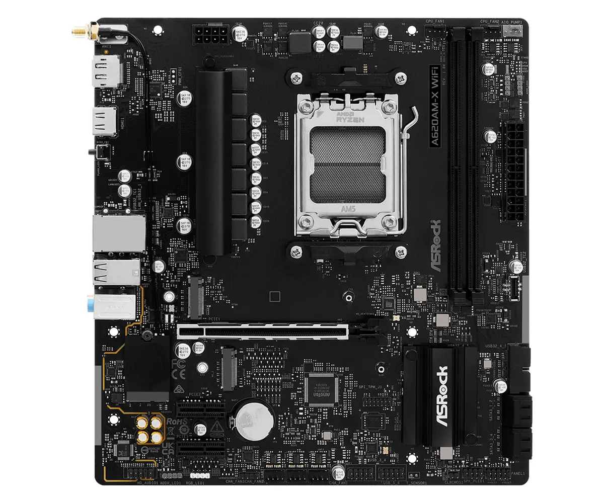ASRock A620AM-X WiFi AM5 mATX Motherboard