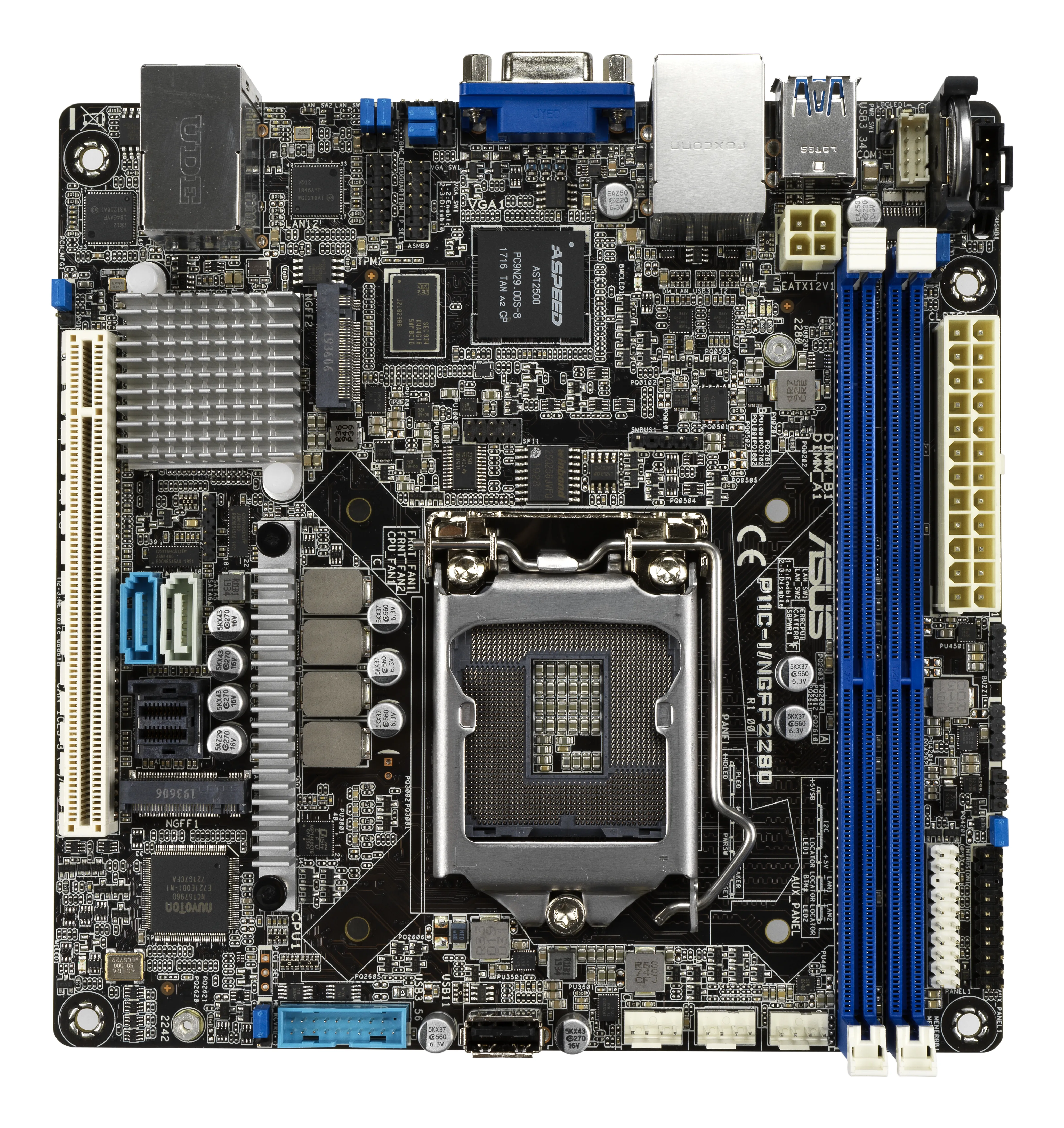Asus P11C-I/NGFF2280 C242 LGA1151 Mini ITX -emolevy