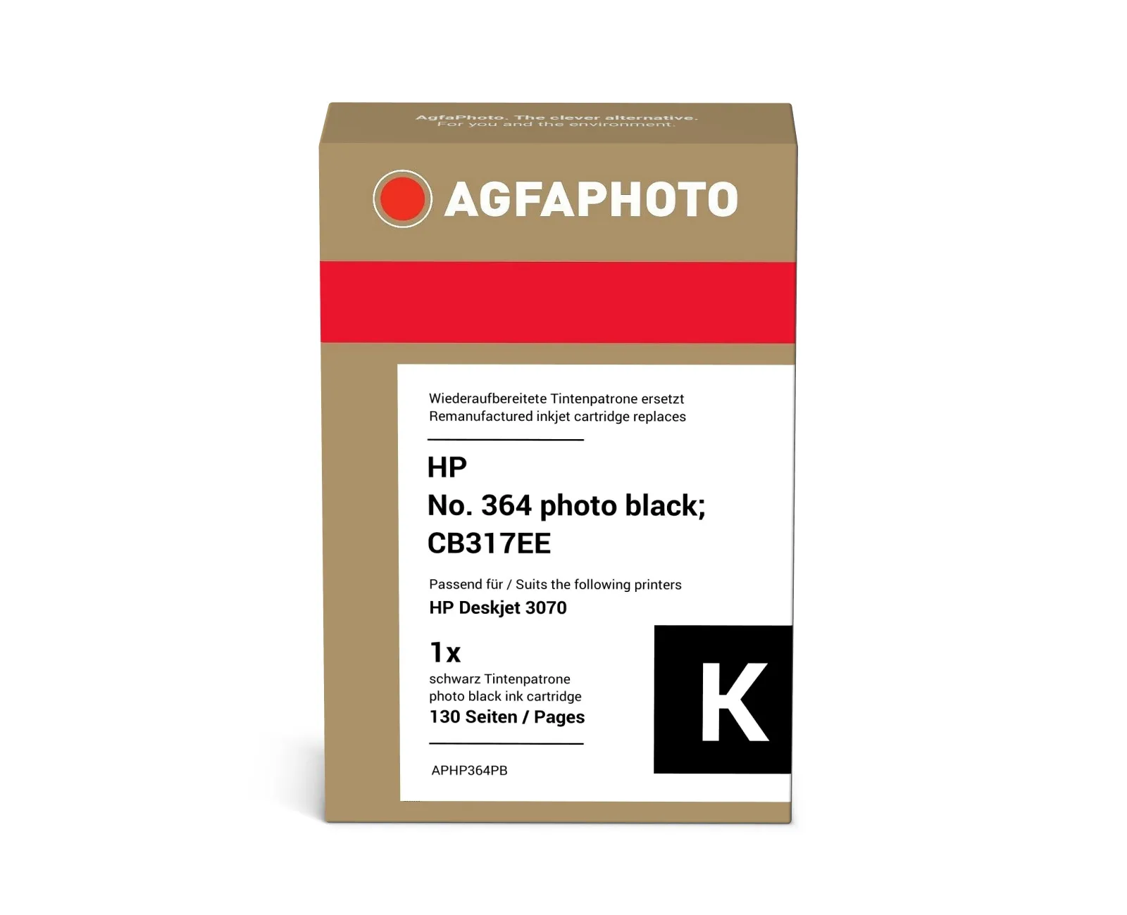 AgfaPhoto No. 364 APHP364PB bl&auml;ckpatron, 5 ml, fotosvart