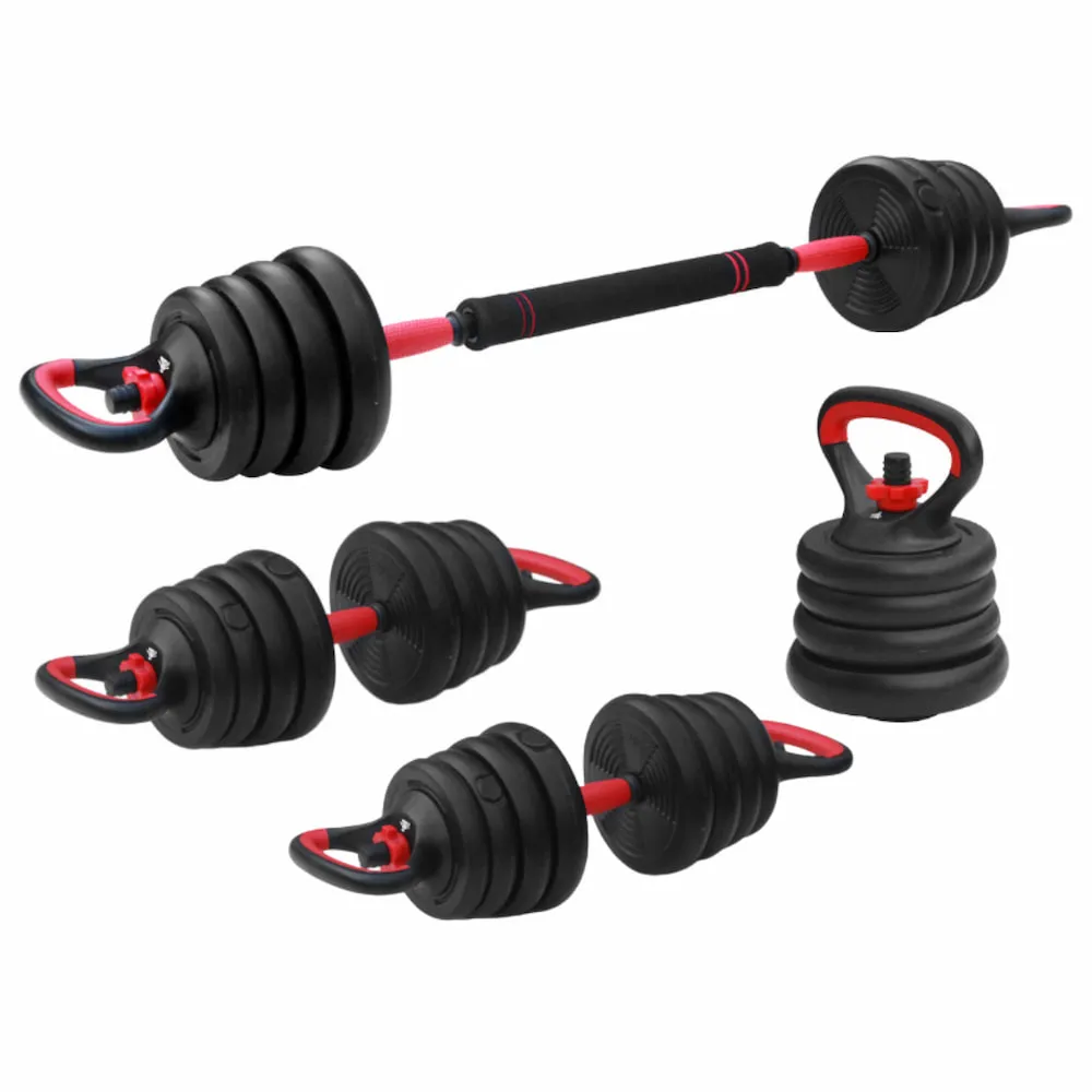 FITPADDY BELLKIT15 3-in-1 justerbart viktset 15 kg svart