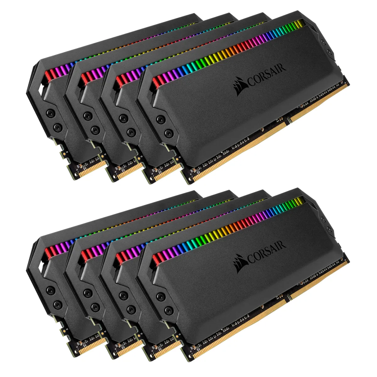 Corsair Dominator Platinum RGB 128 GB (8 x 16 GB) DDR4 3600 MHz, CL18 - minne, Svart