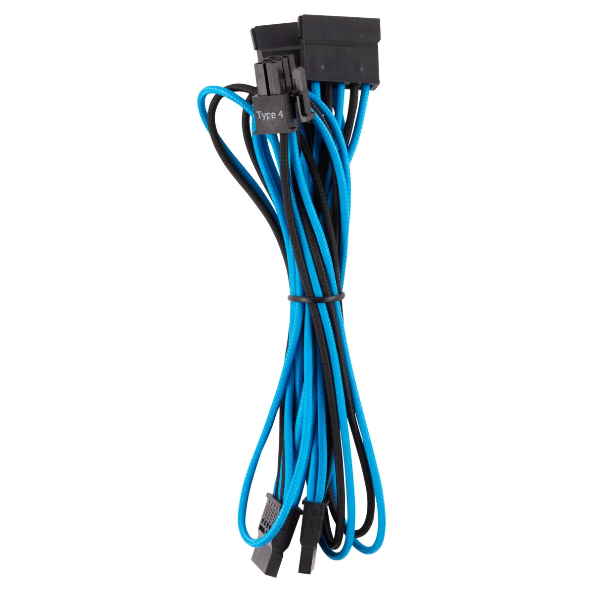 Cors. DC Cable Pro Kit Gen 4 Indiv. Sleeved, Type 4, BL/BK