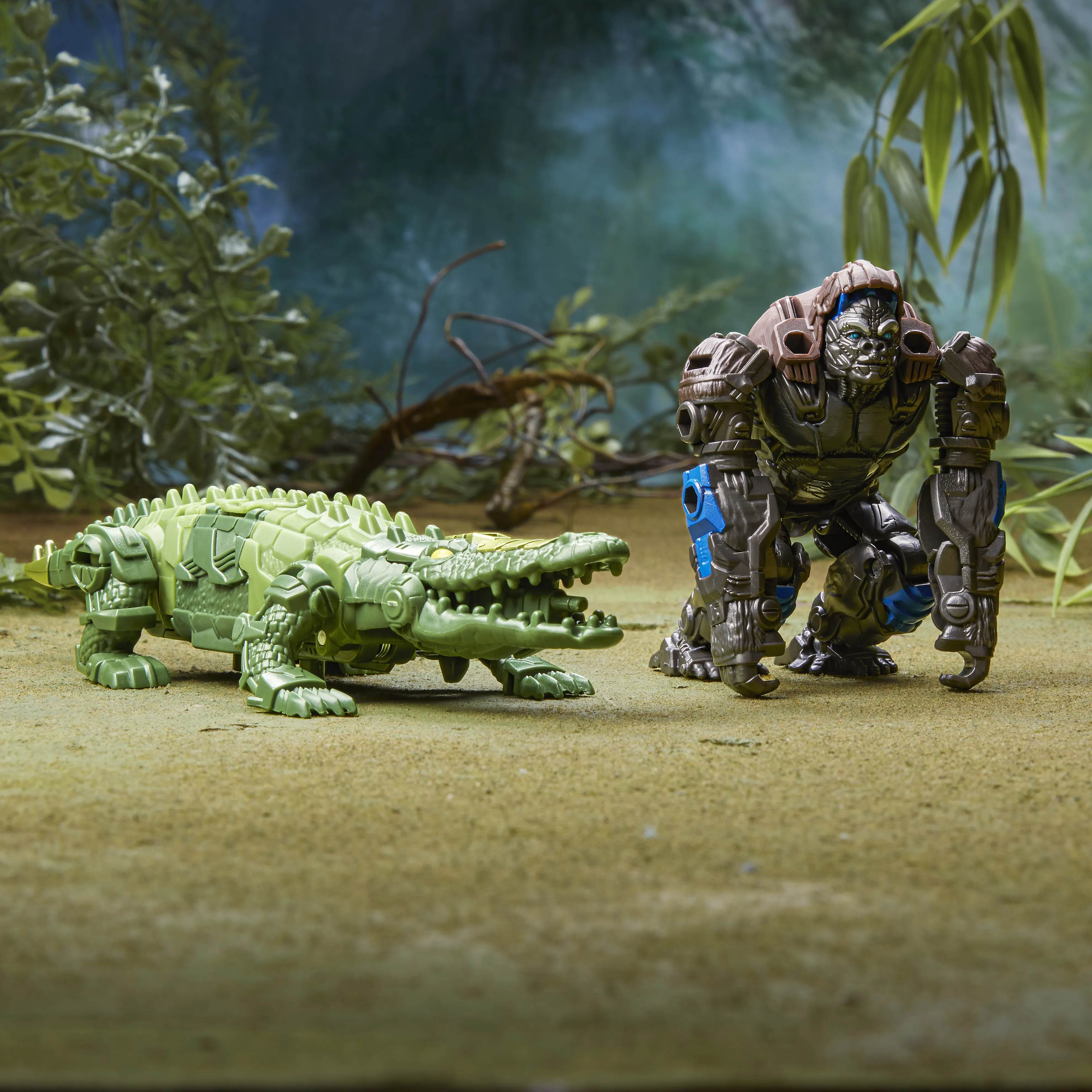 Hasbro Transformers: Rise of the Beasts Beast Combiner Optimus Primal and Skullcruncher Toy Figure (2-Pack, 12.5 and 7.5 cm tall)
