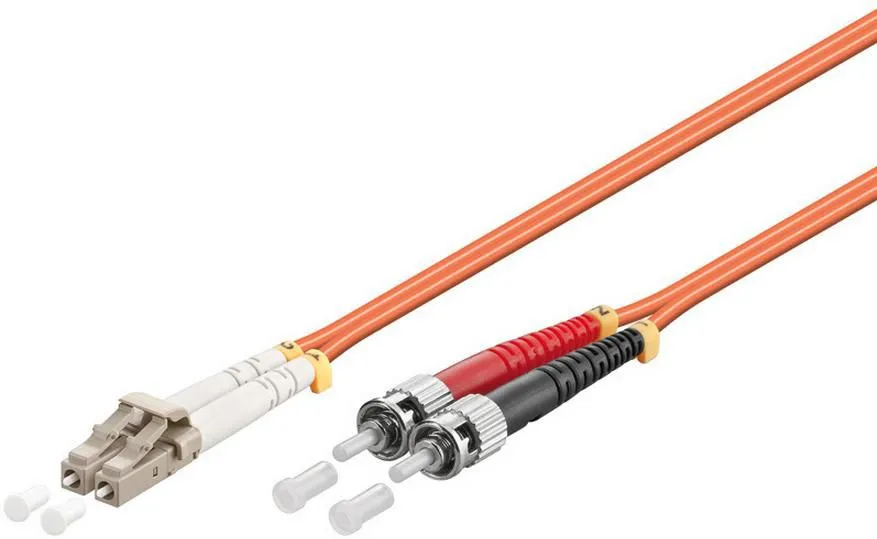 MicroConnect OM2 LSZH LC-ST 2m Fiber Optic Cable, Orange