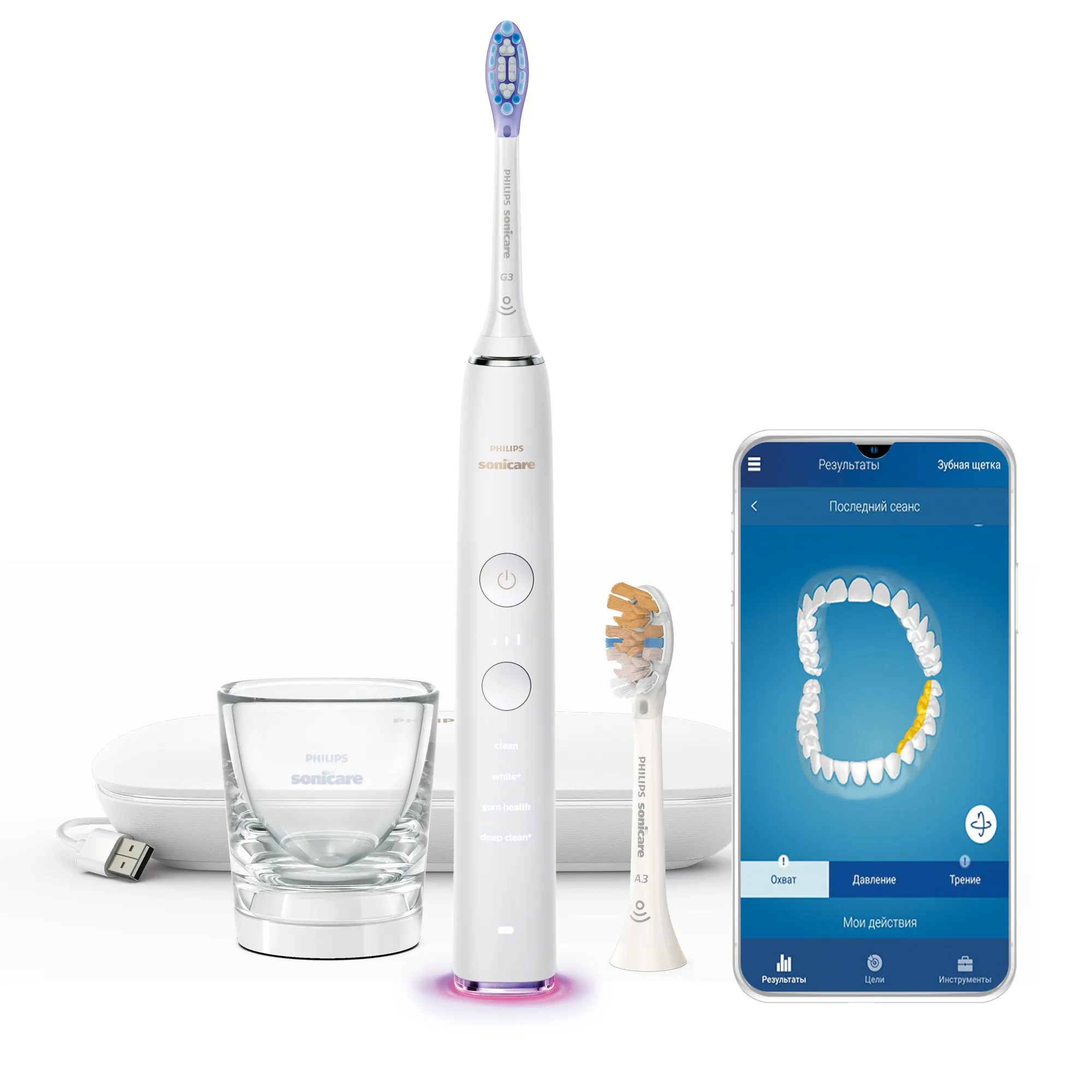 Philips Sonicare DiamondClean Smart 9400 HX9917/88 Electric Toothbrush, White