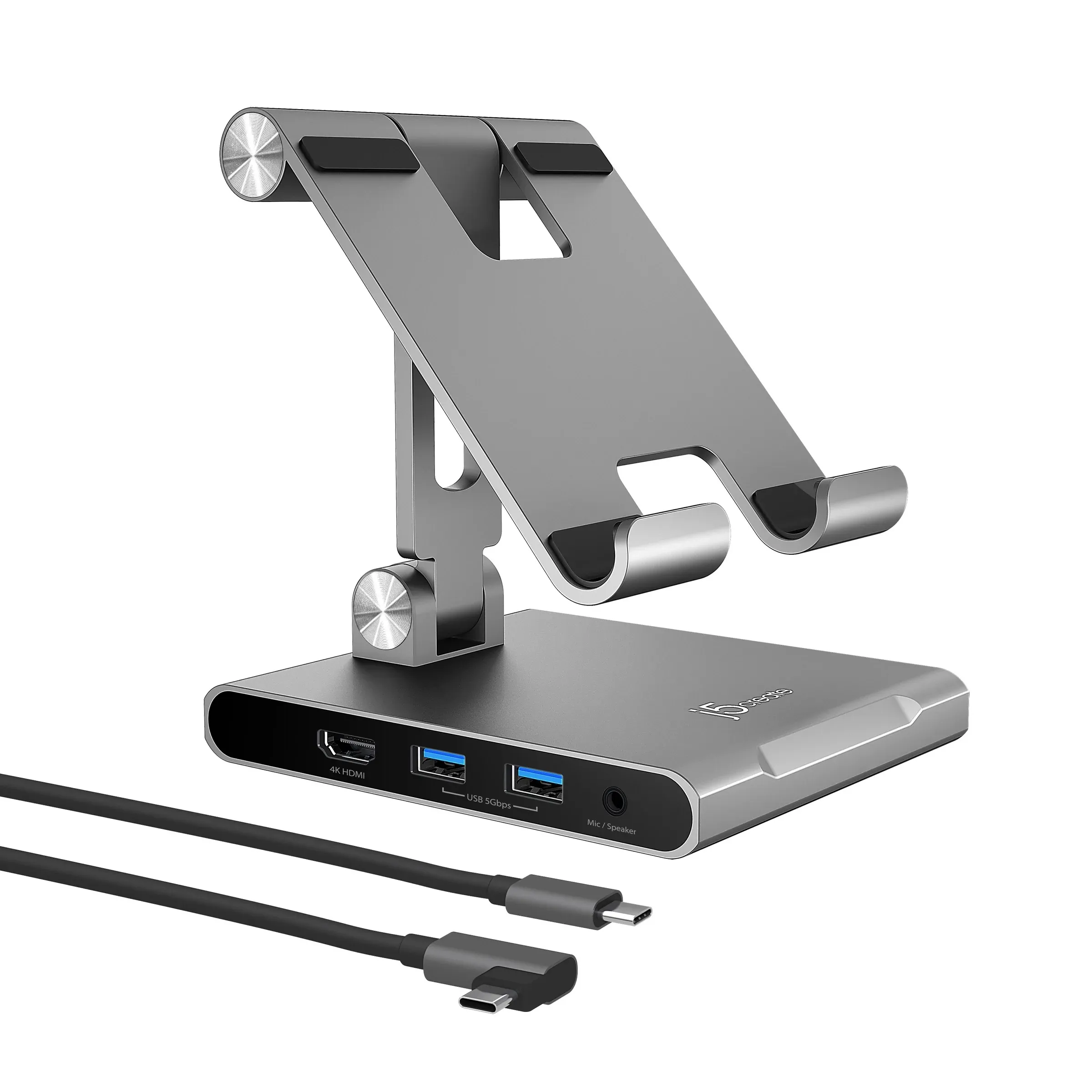 J5 Create MULTI-ANGLE STAND WITH DOCKING - STATION FOR IPAD PRO SPACE GREY