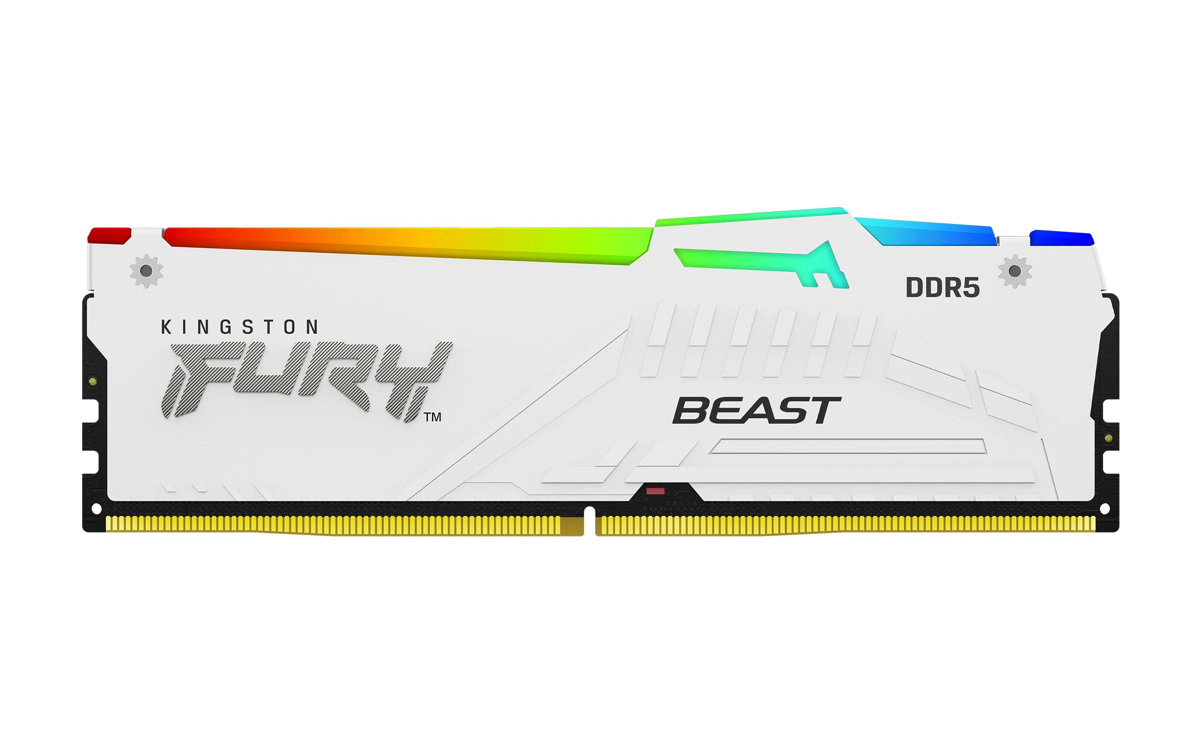 Kingston FURY Beast RGB 64 GB (4 x 16 GB) DDR5 5200 MHz, CL40 - minne, Vit (XMP)