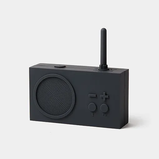 LEXON TYKHO3 FM radio and wireless speaker dark grey