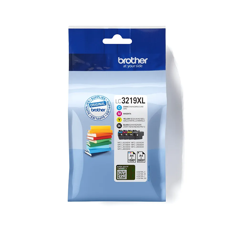 Brother LC3219XL ink cartridge kit, Multicolor, 4 pcs