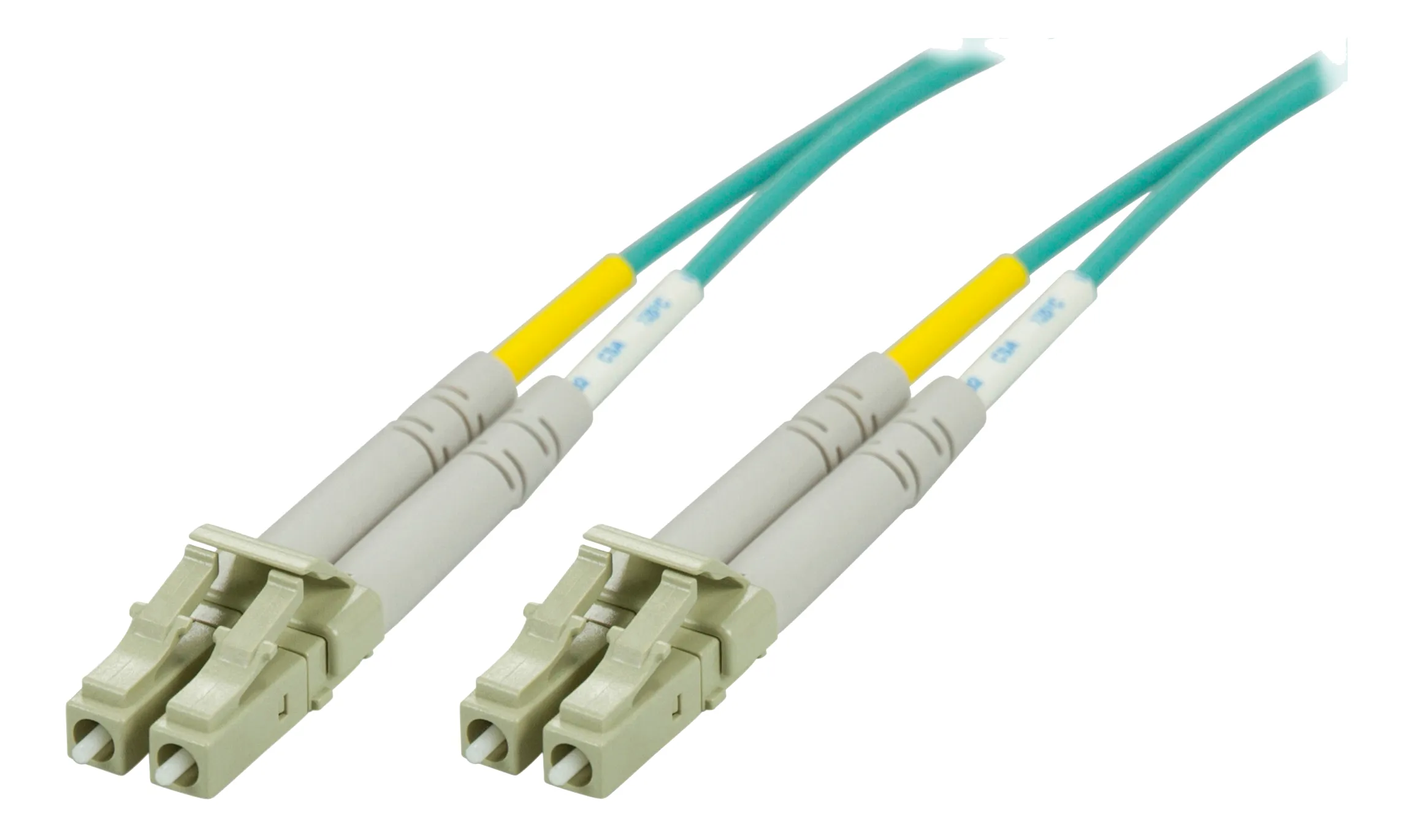 DELTACO kuitukaapeli LC - LC, 50/125, OM3, duplex, multimode, 0,5m