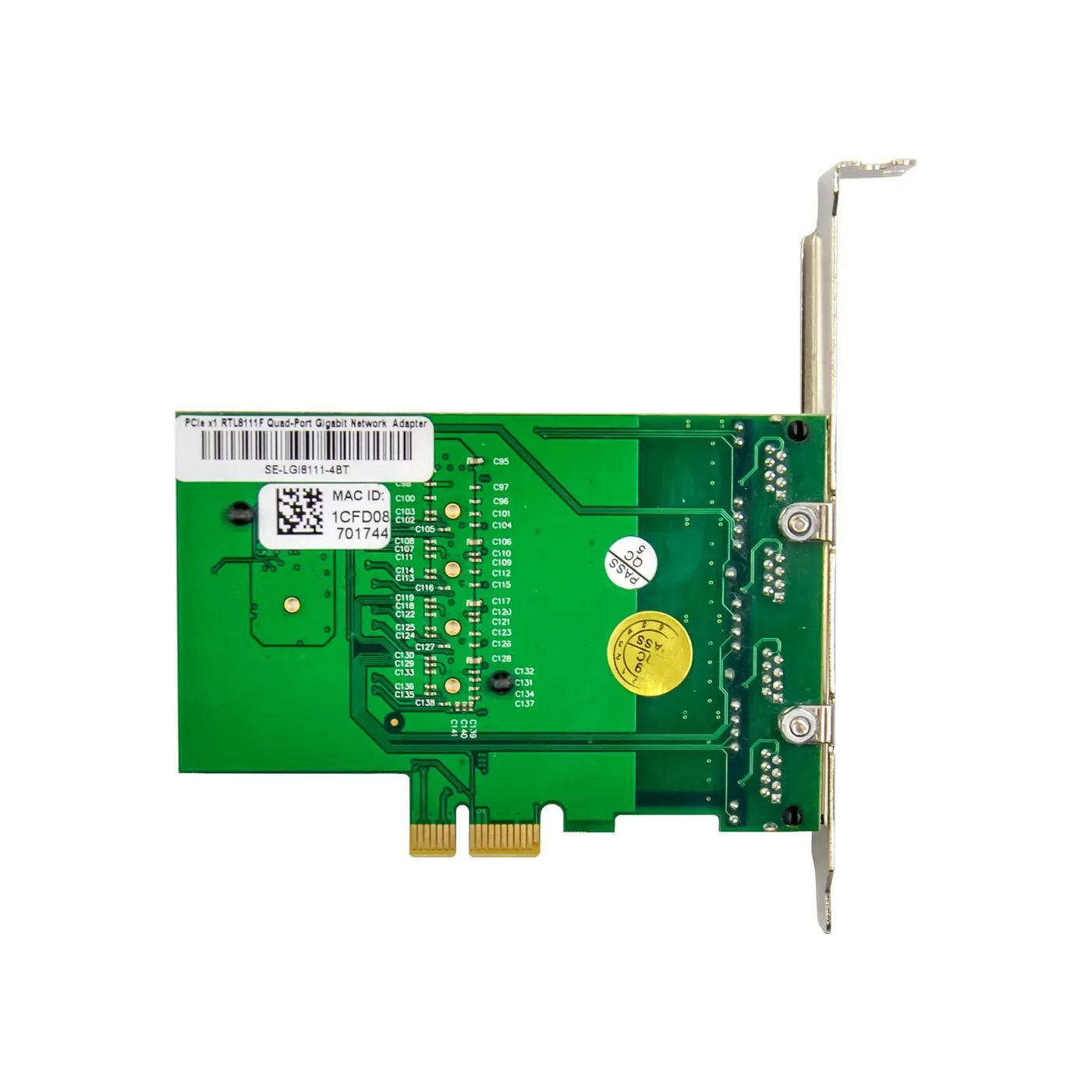 PCI-E 8111F Quad-RJ45 Gigabit
