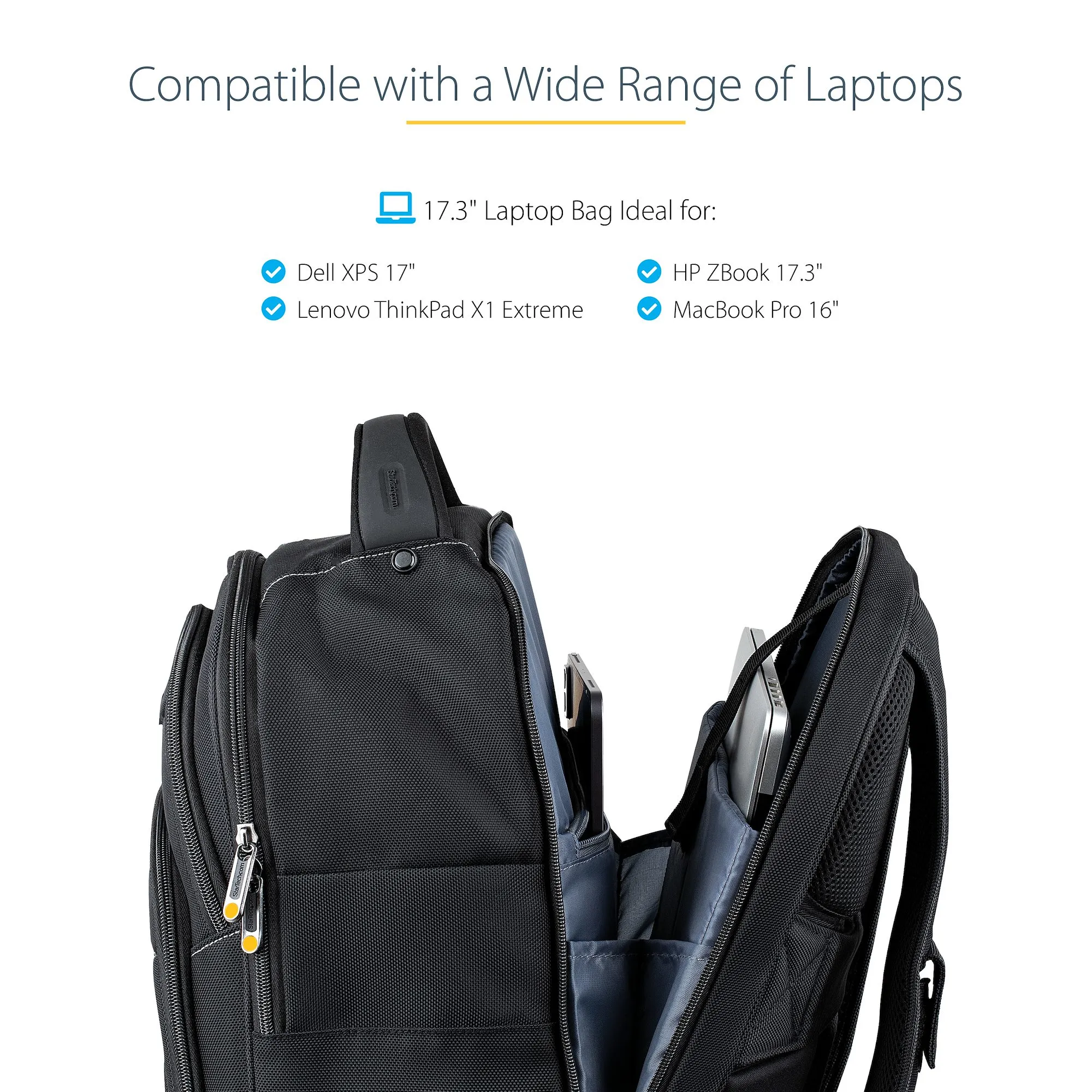 17.3in Laptop Backpack w/Accessory Case
