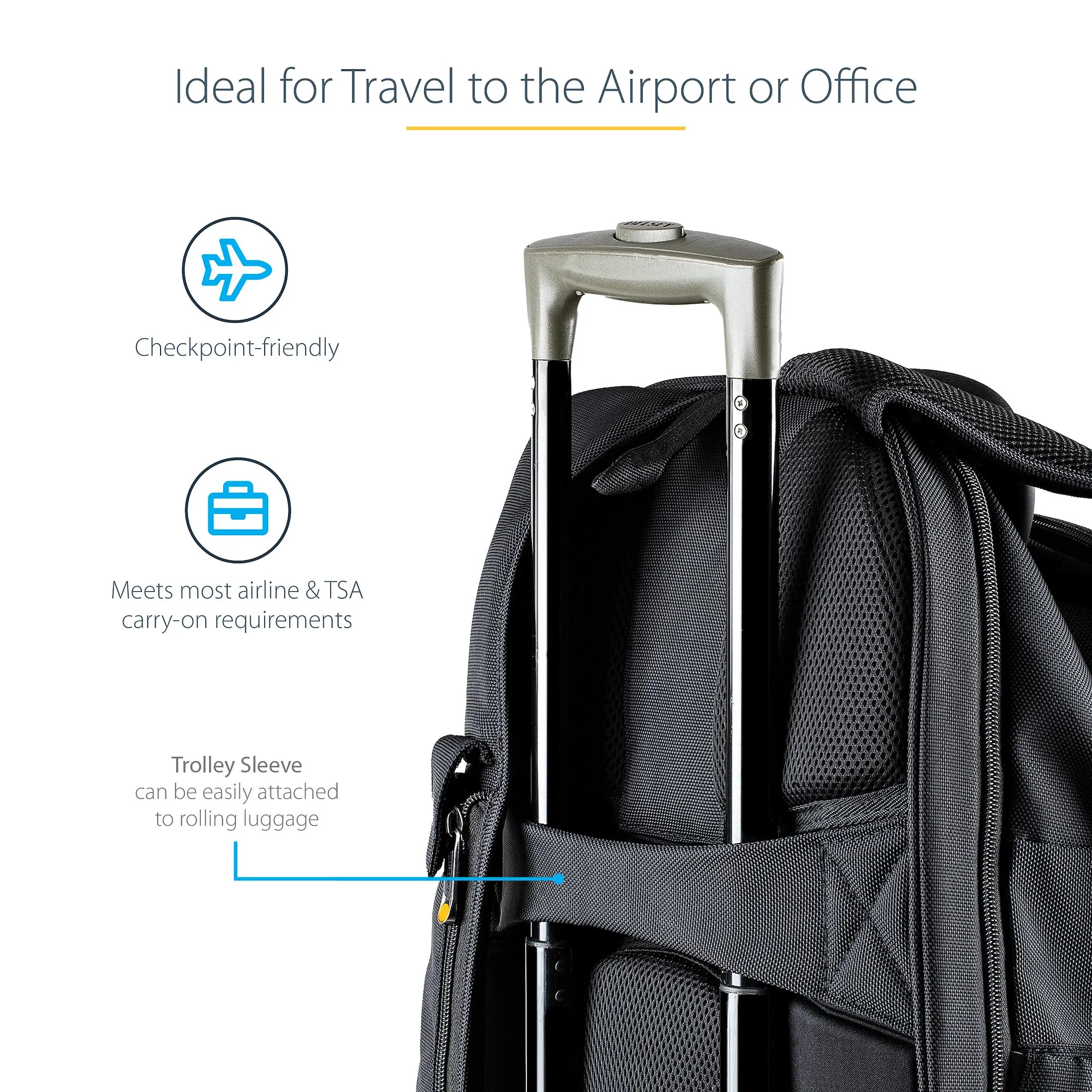 17.3in Laptop Backpack w/Accessory Case