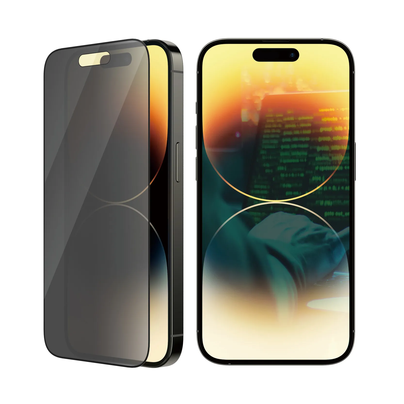 PanzerGlass Ultra-Wide Fit, Privacy, iPhone 14 Pro - Screen Glass