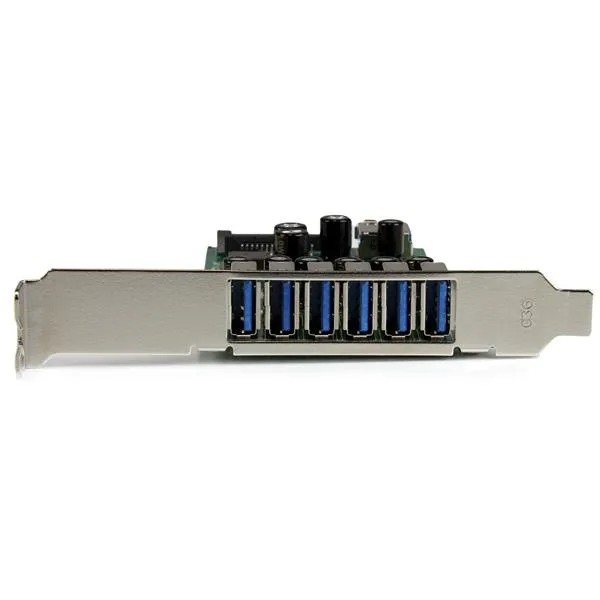 StarTech PEXUSB3S7 7-portars USB 3.2 Gen 1 (USB 3.0) PCI Express x1 expansionskort (6 externa + 1 intern) Full-height / Low-profile