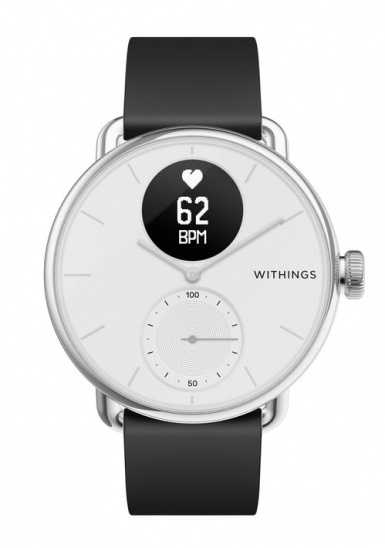 Withings band Black Silicon Steel HR 36mm