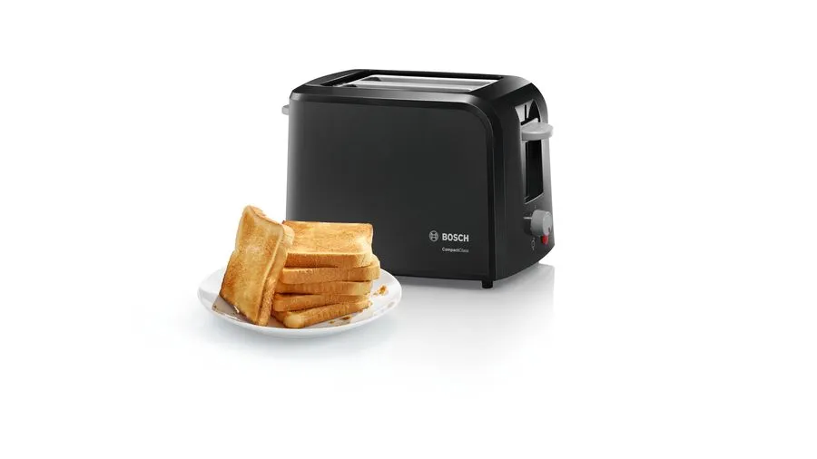 Bosch CompactClass TAT3A013 - br&ouml;drost, 2 skivor,  Svart