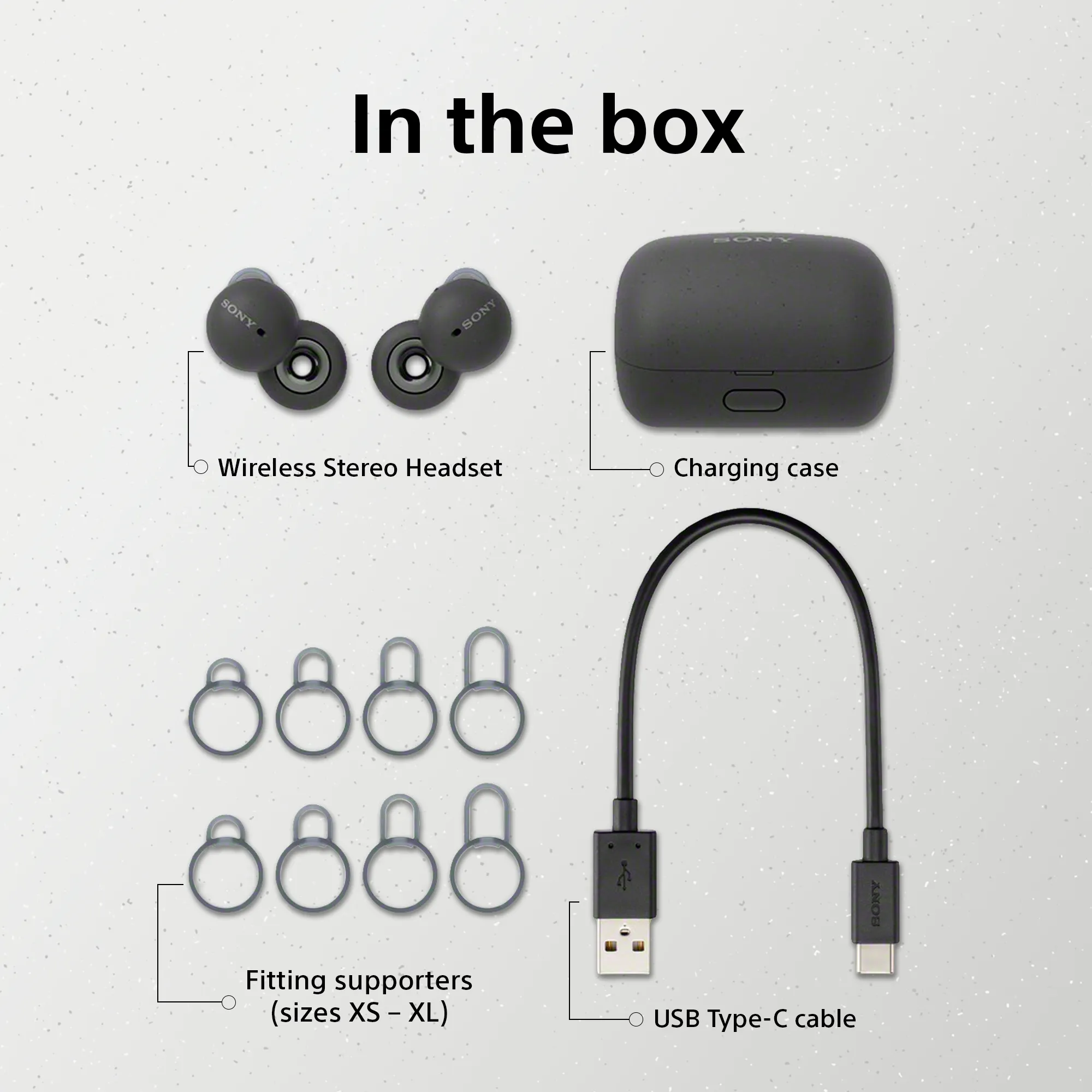 Sony WF-L900 LinkBuds TWS - tr&aring;dl&ouml;s in-ear h&ouml;rlurar, svart
