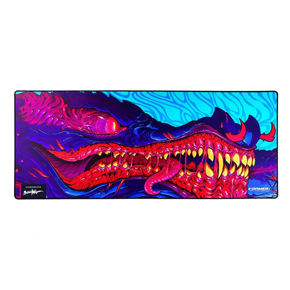 X-Gamer - pelihiirimatto, 1110x450 mm, Dragon Fin