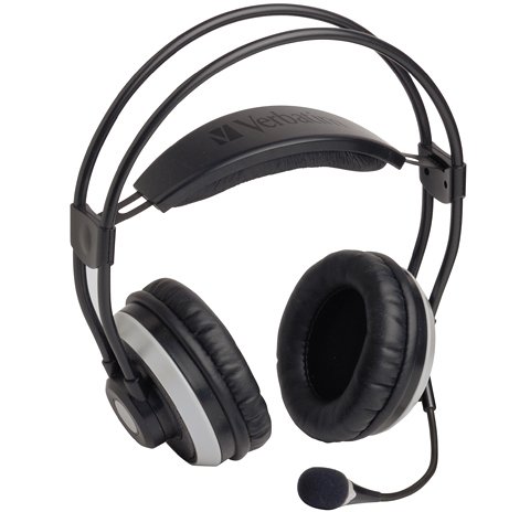 Verbatim suljettu headset, 5.1, 8/16/32 Ohm, USB, 2m musta/hopea