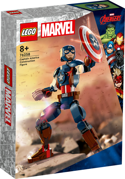 Lego  Marvel Super Heroes Captain America Buildable Figure Construction Toy 76258