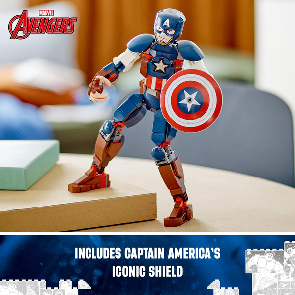 Lego  Marvel Super Heroes Captain America Buildable Figure Construction Toy 76258