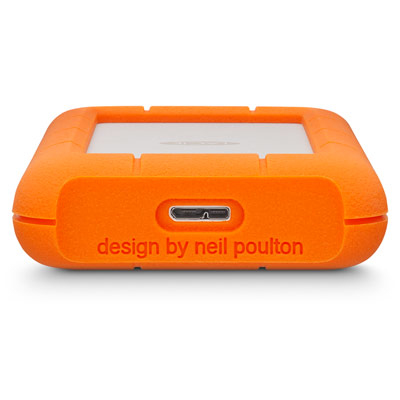 LaCie Rugged Mini 2TB 2.5" External HDD, Orange/Gray