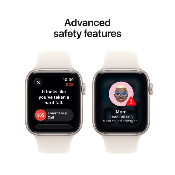 Apple Watch SE 3 (GPS + Cellular) 44 mm t&auml;htivalkea alumiinikuori ja urheiluranneke, M/L
