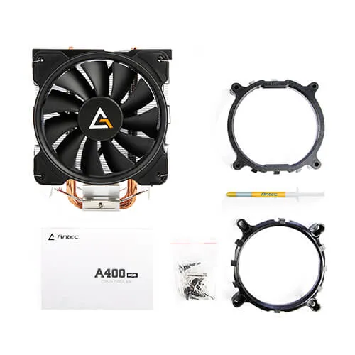 Antec FrigusAir 400, 120 mm ARGB CPU Cooler, All-Black