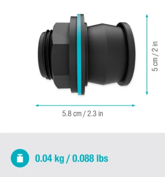 Gardena -s&auml;ili&ouml;liitin ty&ouml;nnett&auml;v&auml; G1"/G3/4"