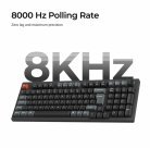 Keychron V5 Ultra 8K 96% Wireless Mechanical Gaming Keyboard, Silk POM Red, Black