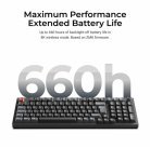 Keychron V5 Ultra 8K 96% Wireless Mechanical Gaming Keyboard, Silk POM Red, Black