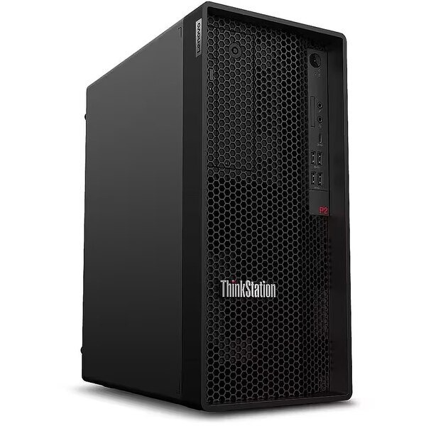 Lenovo ThinkStation P2 Tower Gen 2 Core Ultra 7 265K, 32 Gt, 1 Tt, RTX PRO 2000 Blackwell, Win 11 Pro -ty&ouml;asema, musta