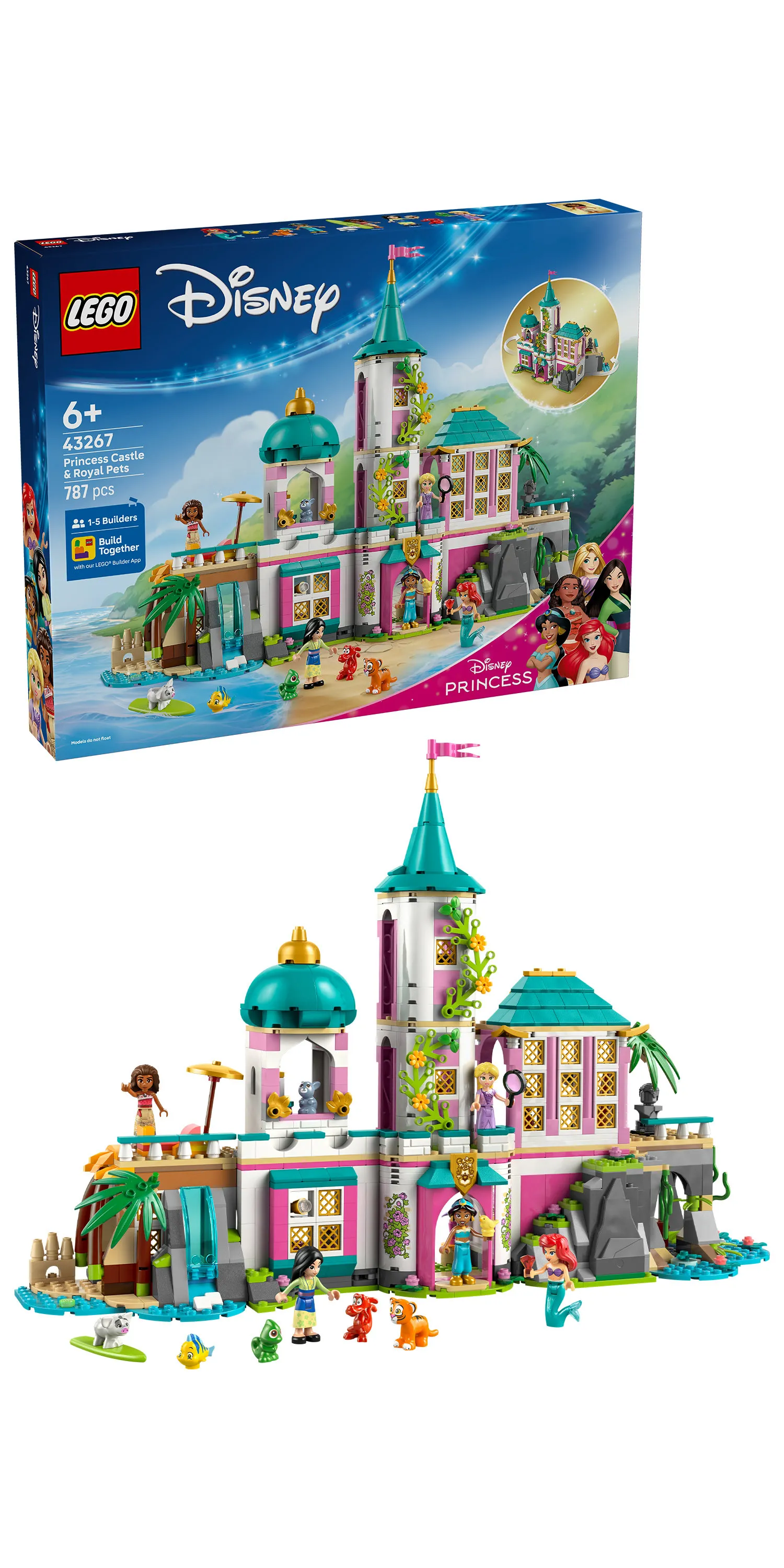 LEGO Disney Princess Castle and Royal Pets 43267