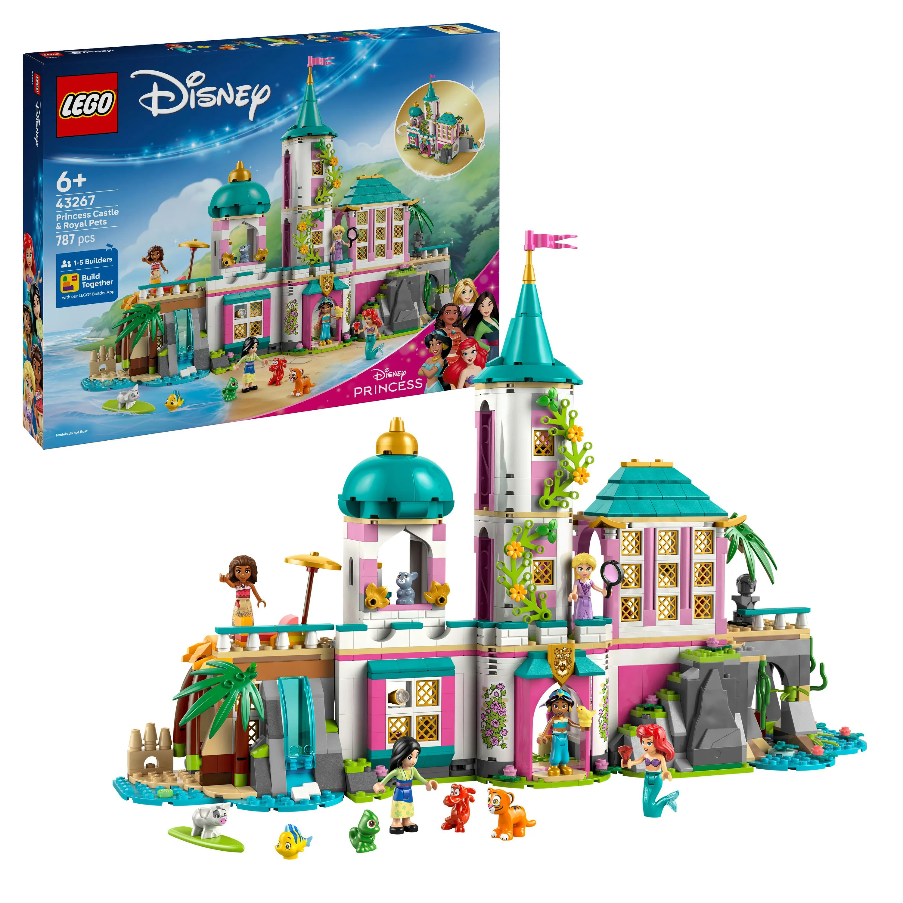 LEGO Disney Princess Castle and Royal Pets 43267