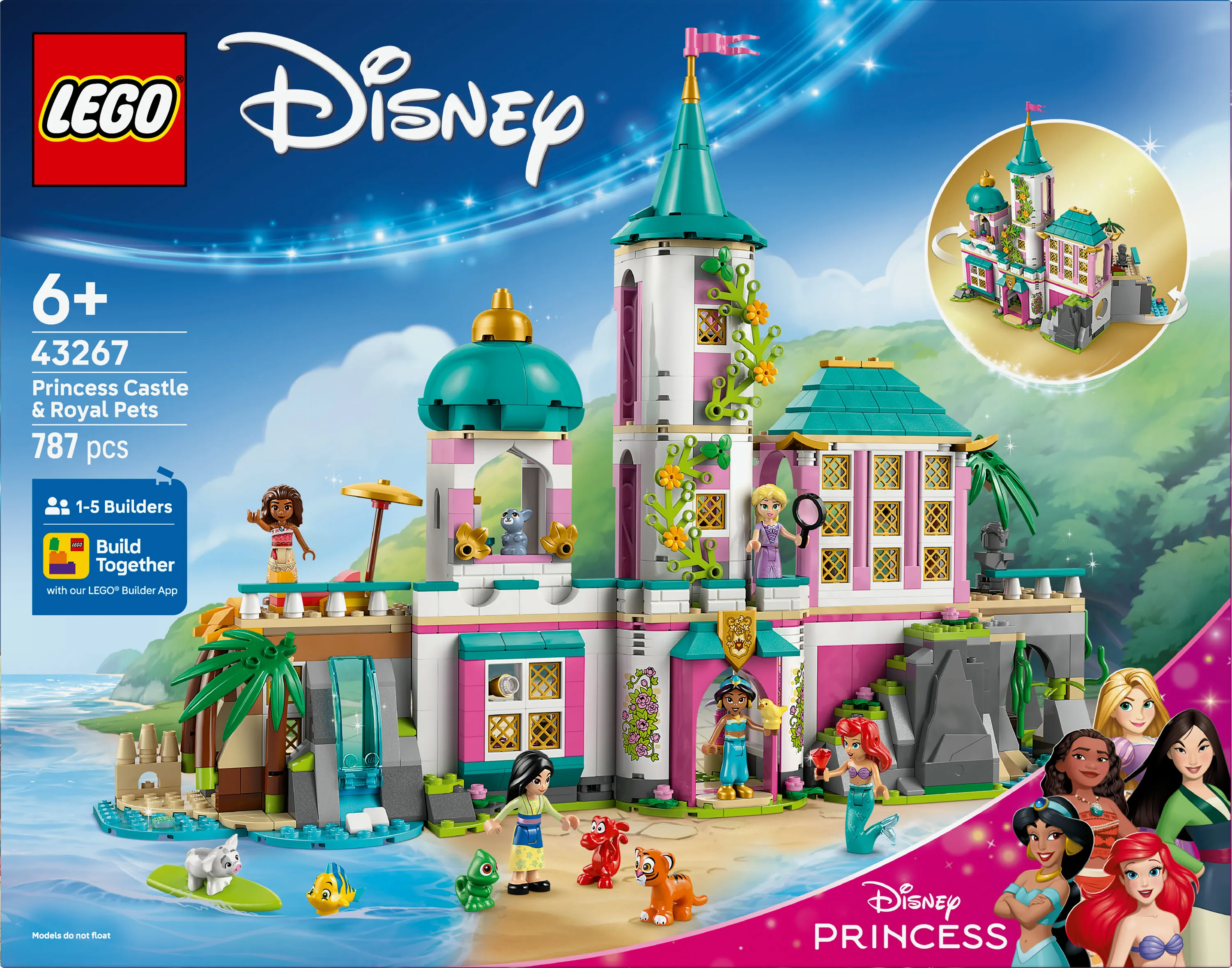 LEGO Disney Princess Castle and Royal Pets 43267