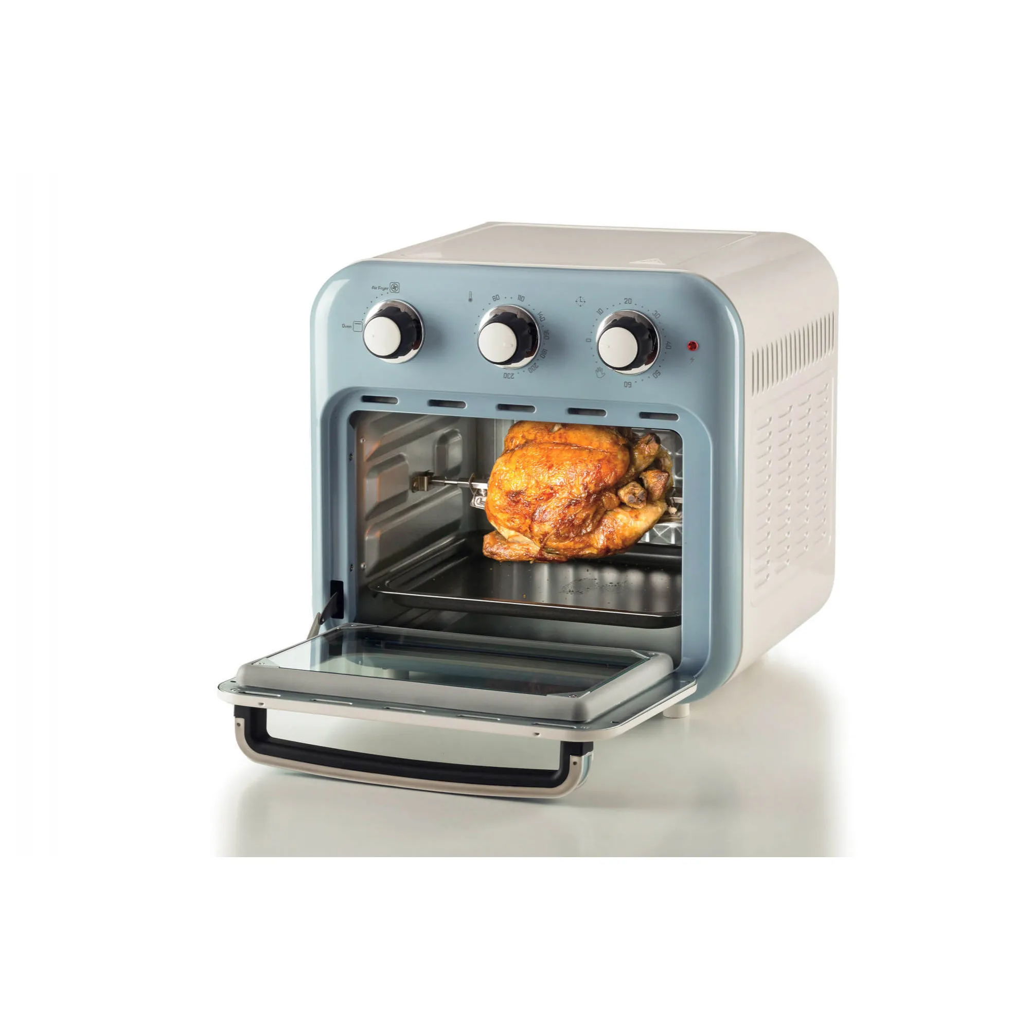Ariete 3-in-1 Vintage Air Fryer - airfryer and mini oven, Blue, 16L