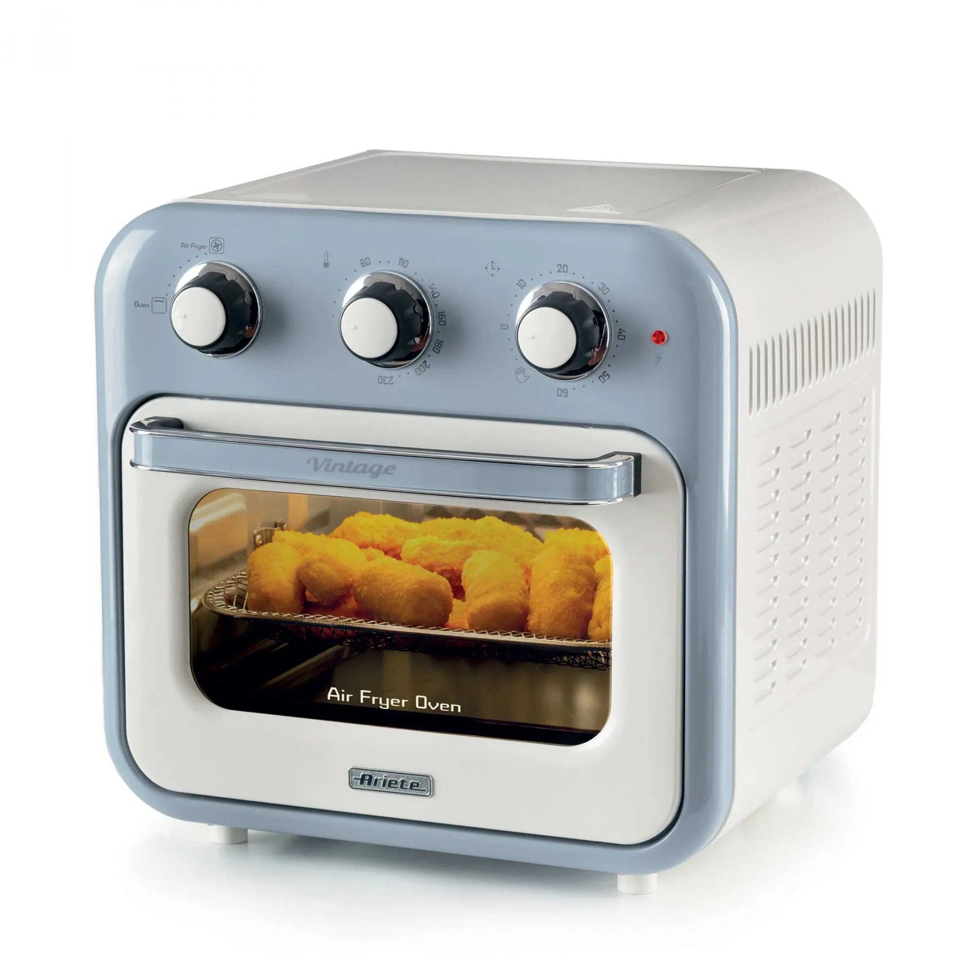 Ariete 3-in-1 Vintage Air Fryer - airfryer and mini oven, Blue, 16L
