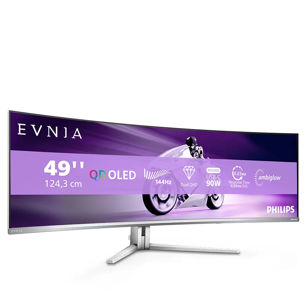 Philips Evnia 49M2C8900L 49&quot; DQHD, QD-OLED - curved gaming monitor