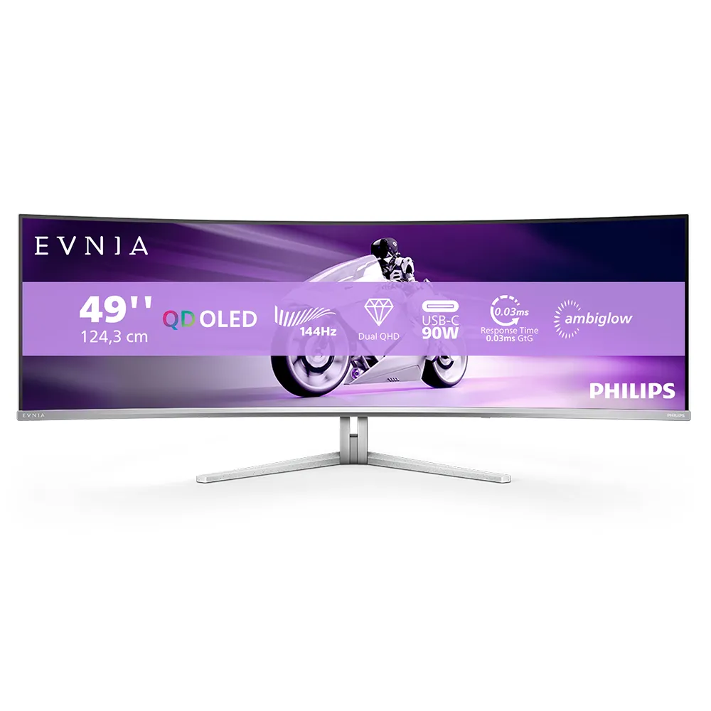 Philips Evnia 49M2C8900L 49&quot; DQHD, QD-OLED - curved gaming monitor