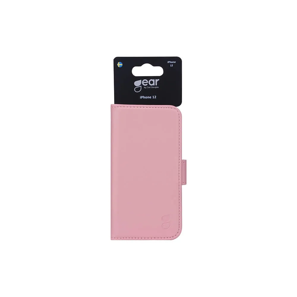 GEAR Wallet, iPhone 12 mini - pl&aring;nboksfodral, Rosa