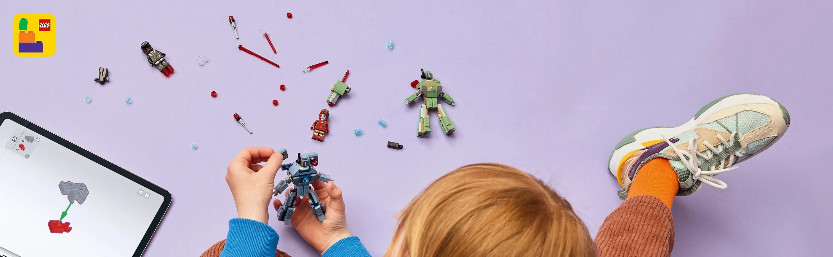 LEGO Marvel Iron Man och War Machine mot Hammer-dr&ouml;nare 76320