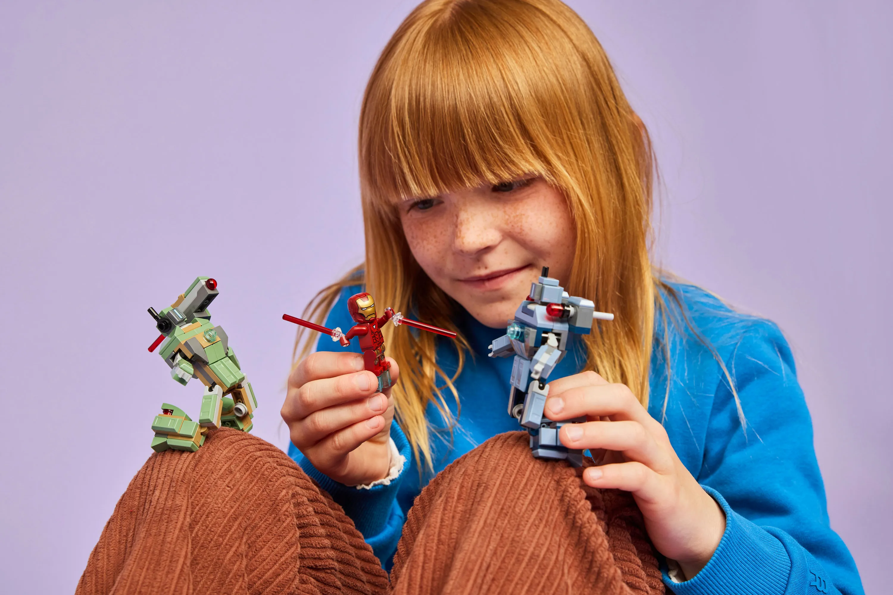 LEGO Marvel Iron Man och War Machine mot Hammer-dr&ouml;nare 76320