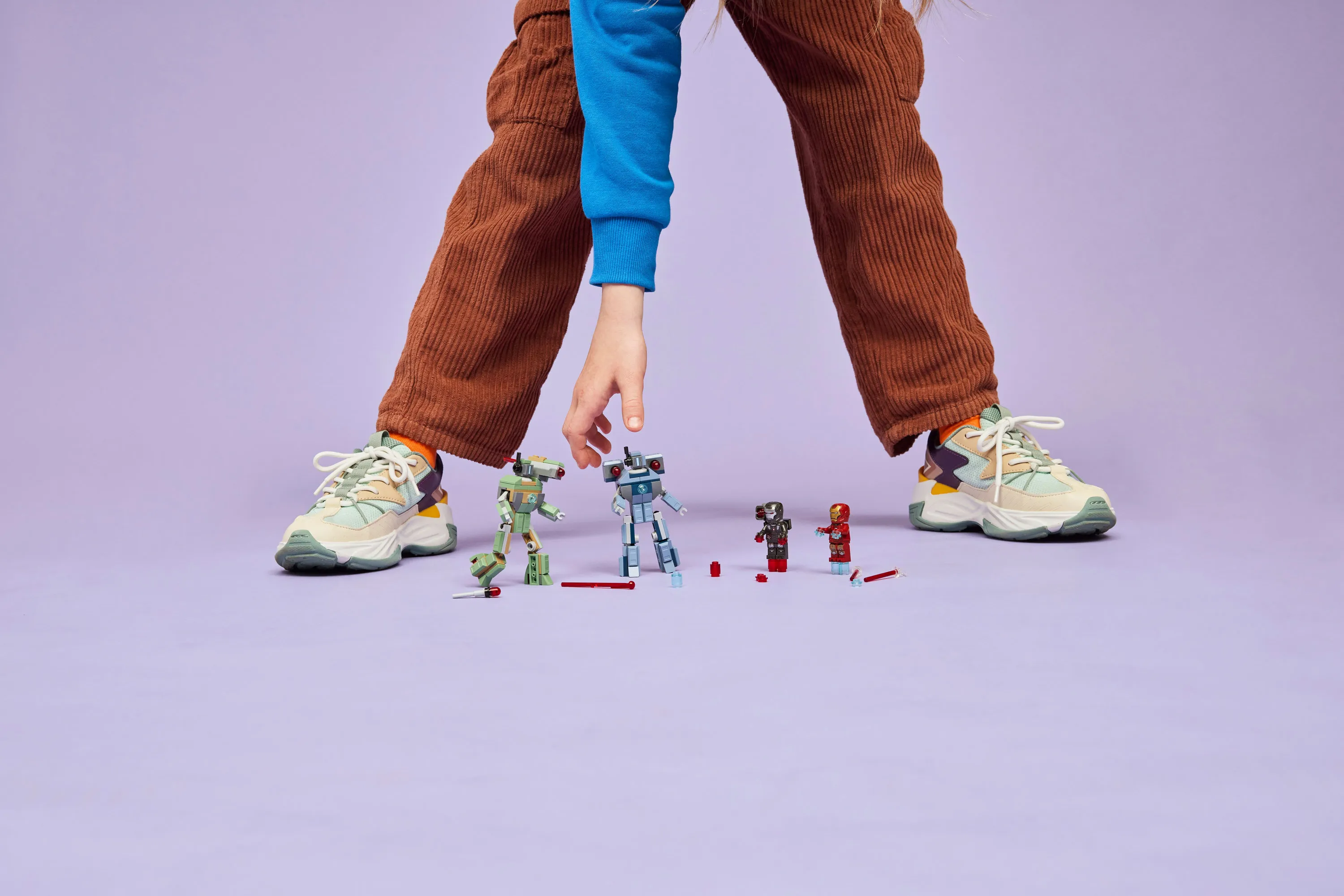 LEGO Marvel Iron Man och War Machine mot Hammer-dr&ouml;nare 76320